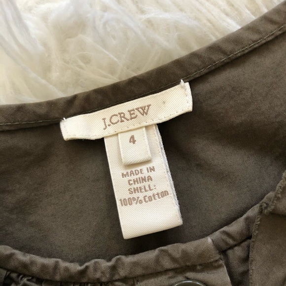💚GUC💚 J. CREW olive Carly Dress ~ Size 4 - Picture 4 of 6
